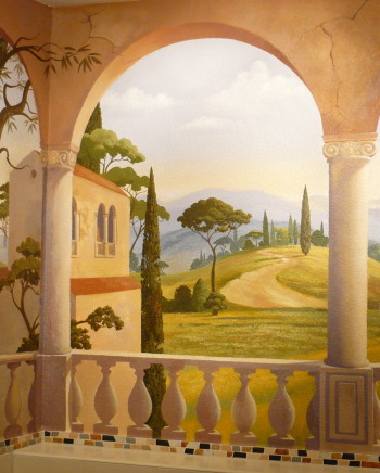 Stefan Ambs, Wandbemalung Badezimmer